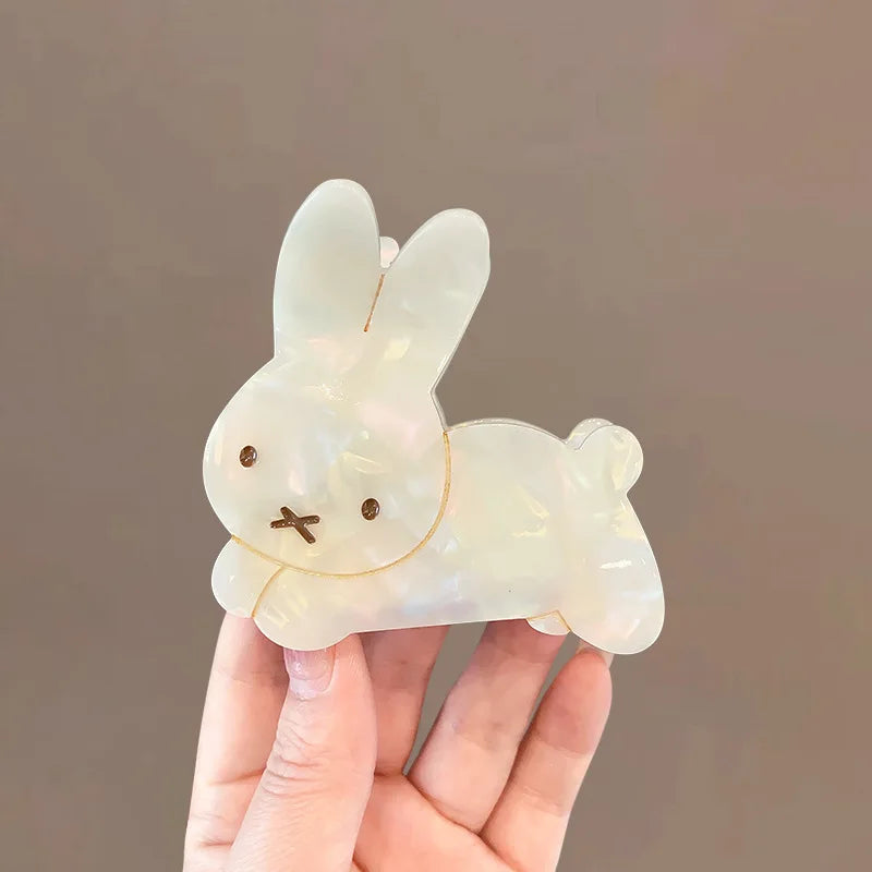 Kawaii Bunny Hair Claw Clip π°β¨ - Adorable Acetate Accessory for Stylish Women & Girls!