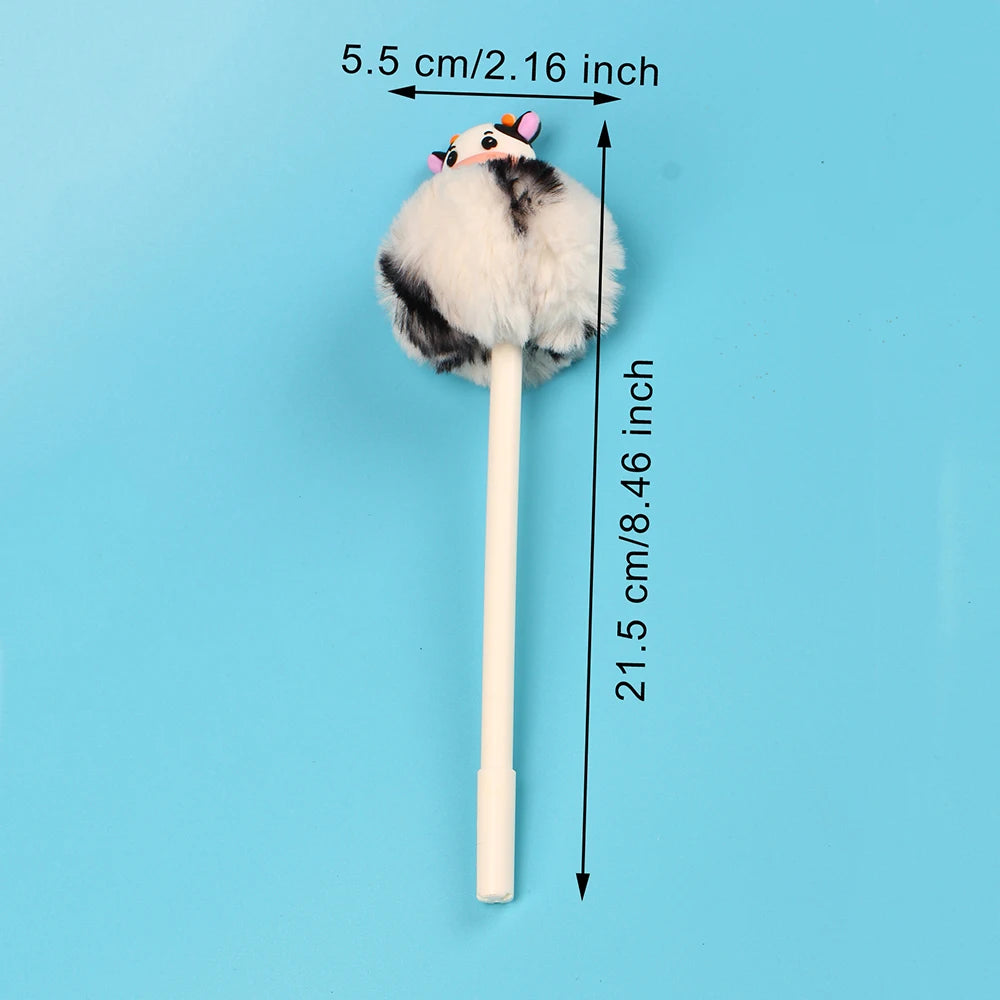 Kawaii Cow Plush Gel Pen πβ¨ | Cute Stationery Gift for School & Office Supplies πΈβοΈ