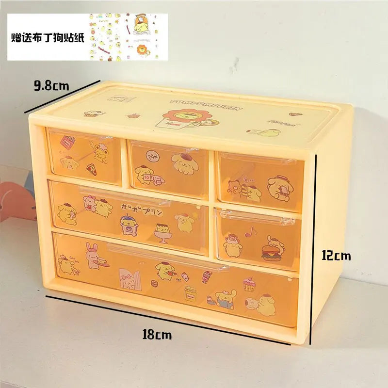 Kawaii Stackable & Foldable Desk Organizer πΈβ¨ | Cute Yiwi Stationery Holder for Students and Offices! ποΈπ