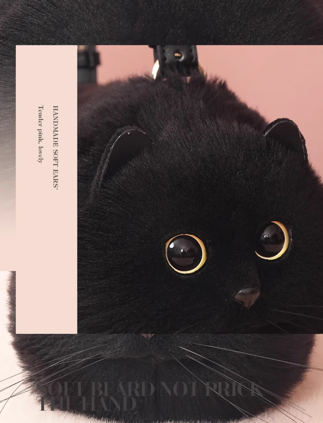 Kawaii Cat Clutch Bag ๐พโจ | Handmade One Shoulder Messenger for Autumn & Winter Vibes ๐๐