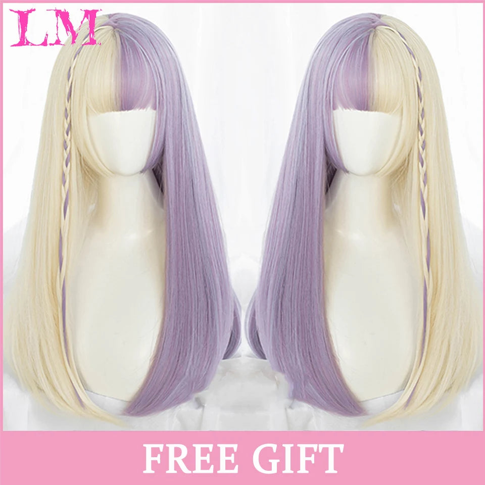 Kawaii Ombre Pink Wavy Wig πβ¨ | Heat Resistant Hair for Cosplay & Daily Fun! ππΈ