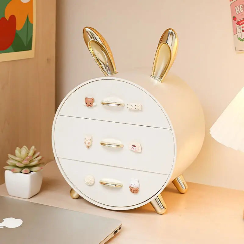 Kawaii Bunny Jewelry Organizer 🐰✨ - Cute Desktop Storage for Hair Accessories, Necklaces, Earrings & More! 💖🌟