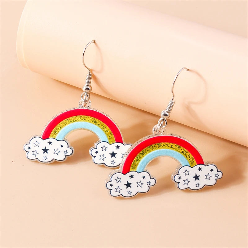 Kawaii Handmade Sunflower Drop Earrings ๐ผโจ | Cute Knitted Dangle Hooks for Party & Holiday Gifts ๐๐