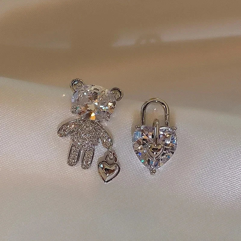 π Sweet Rainbow Bear Dangle Earrings π¬β¨ Cute Acrylic Drop Jewelry for Trendy Girls! π»π