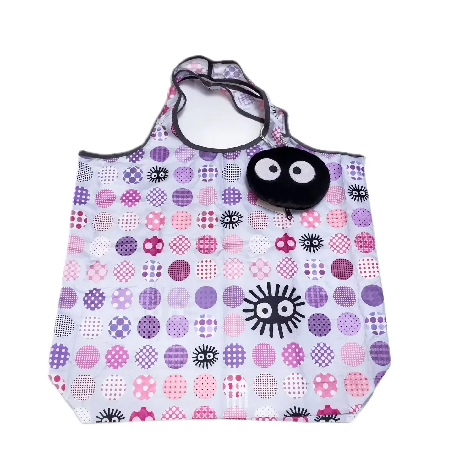 Kawaii Cartoon Foldable Tote Bags โจ๐ Eco-Friendly Nylon Shopping Pouches for Stylish Women ๐๐