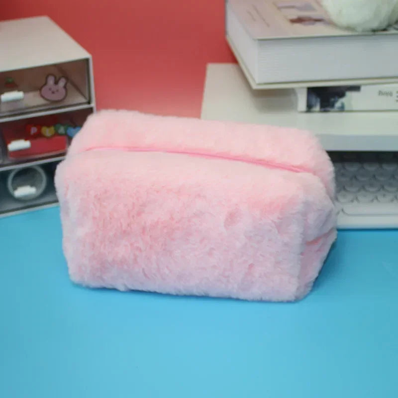 Adorable Kawaii Plush Pencil Case π | Cute Korean Stationery for School & Office βοΈ | Perfect for Girls! πΈ