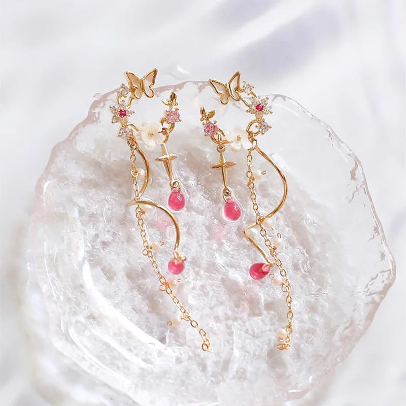 πΈπ¦ Whimsical Flower & Butterfly Tassel Earrings πΏβ¨ Adorable Summer Jewelry for Parties & Gifts!