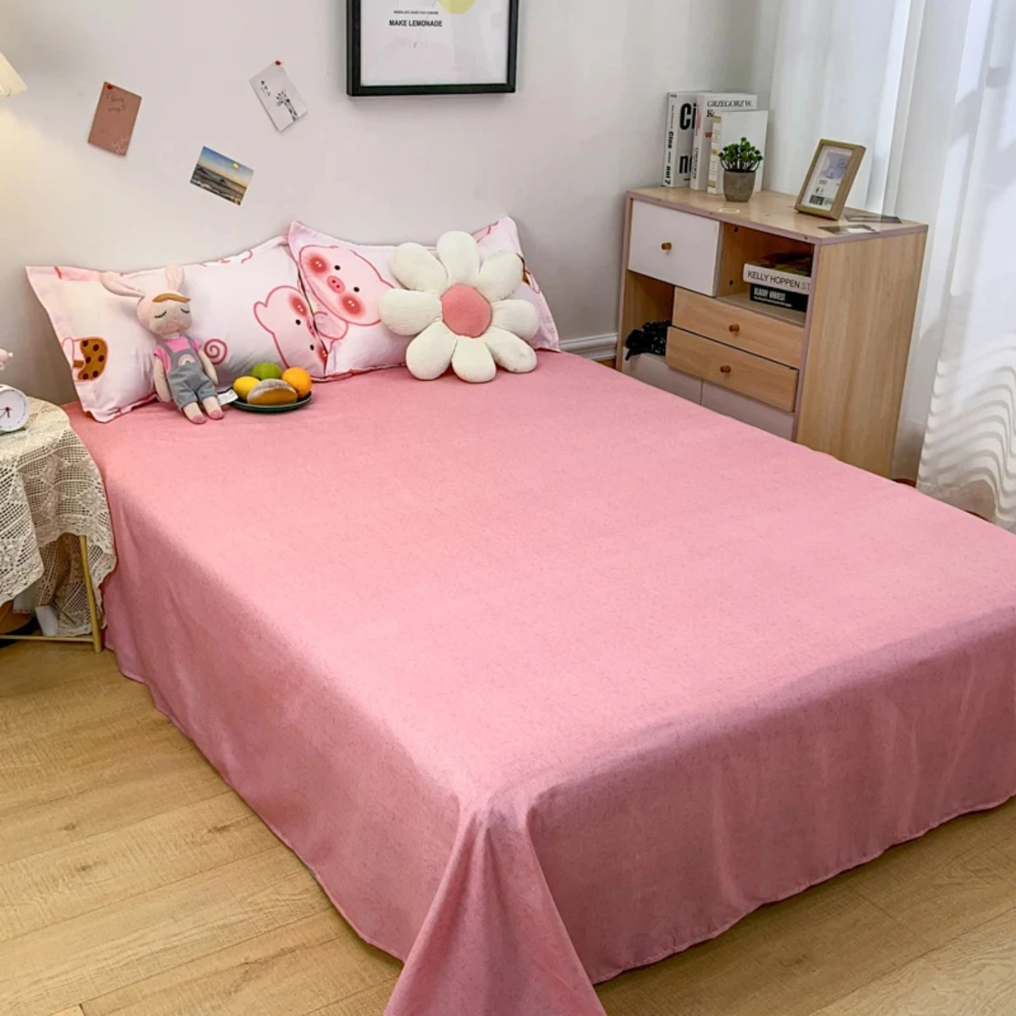 Kawaii Piggy Dreams Bedding Set π·π Cozy Microfiber Duvet Cover & Pillowcases for Sweet Slumbers! πβ¨
