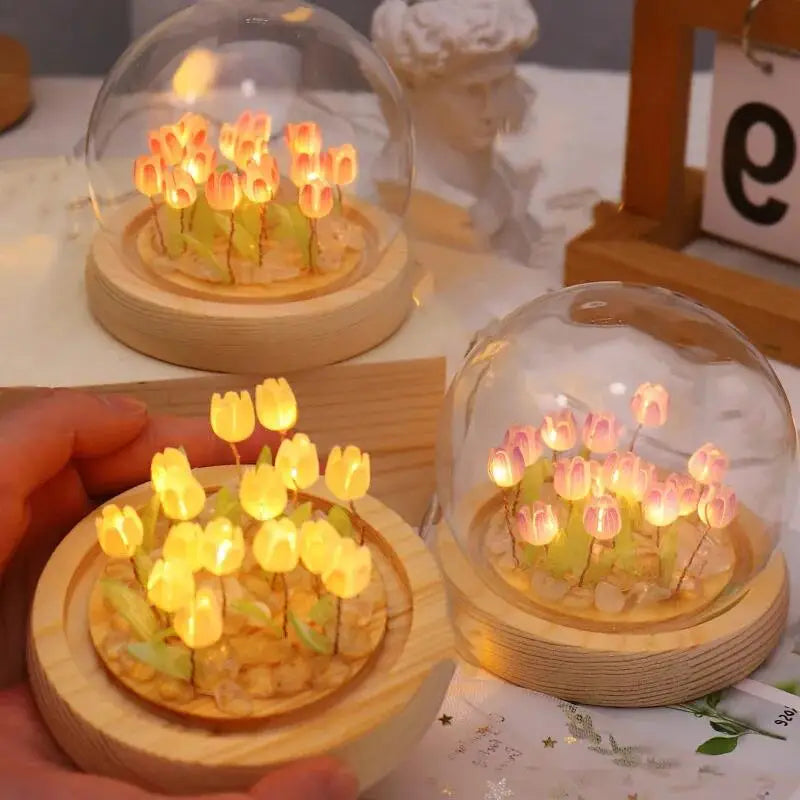Kawaii Tulip LED Night Light π·β¨ | Handmade DIY Table Lamp for Cozy Bedrooms & Adorable Gift Ideas ππ