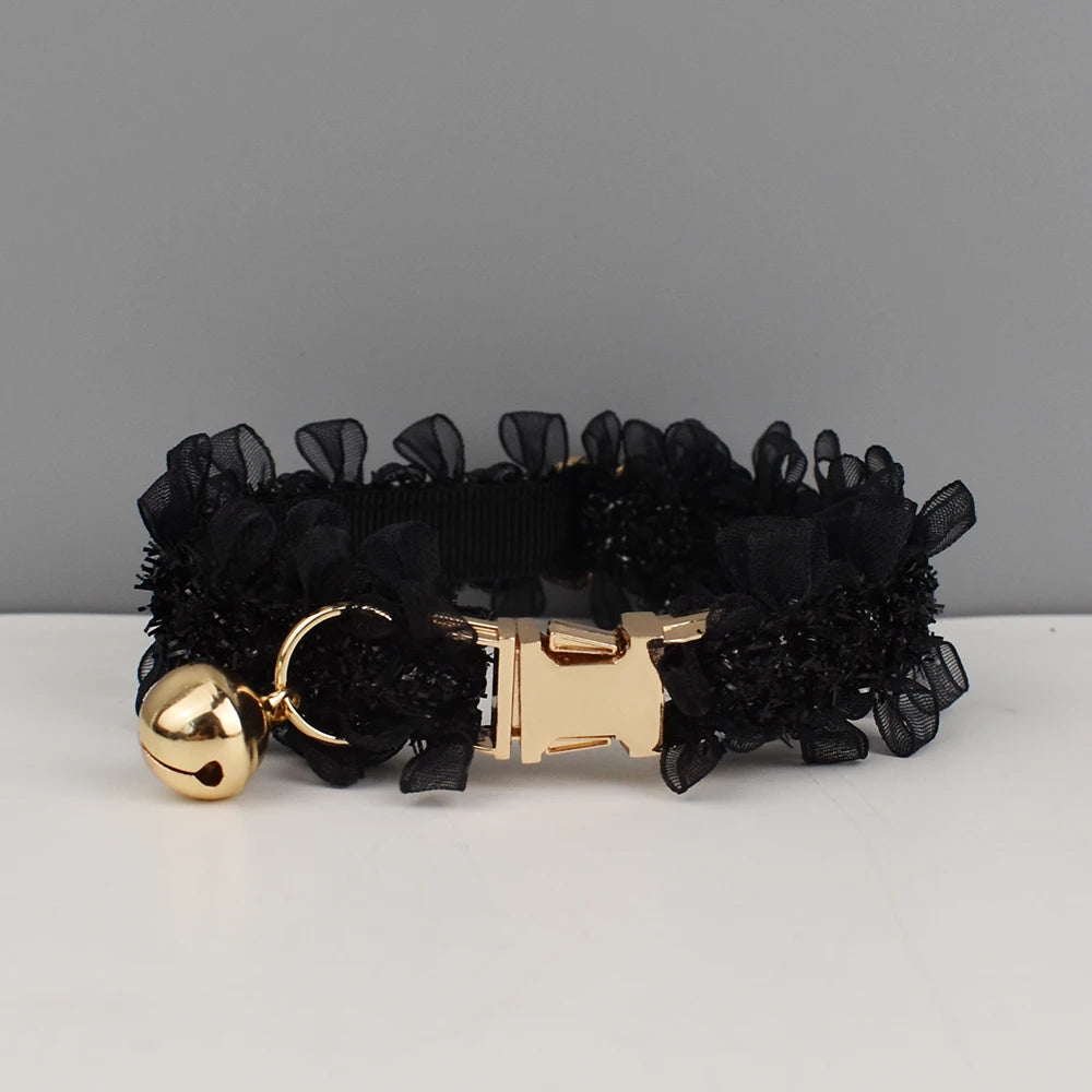 🎀 Adorable Personalized Cat Collar ✨ Adjustable & Soft with Bell 🐾 Custom Name & Safety Design for Furry Friends! 🐱💖