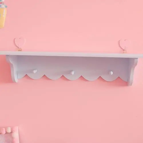 Kawaii Wooden Lace Wall Hanging Rack ๐ | Adorable Storage & Display Shelf for Cozy Spaces ๐กโจ