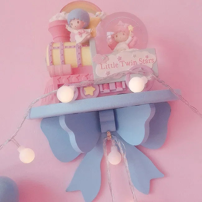 Kawaii Pink Bow Wooden Wall Shelf πΈβ¨ | Cute Girly Cosmetic Rack for Heartfelt Room Decor ππ‘