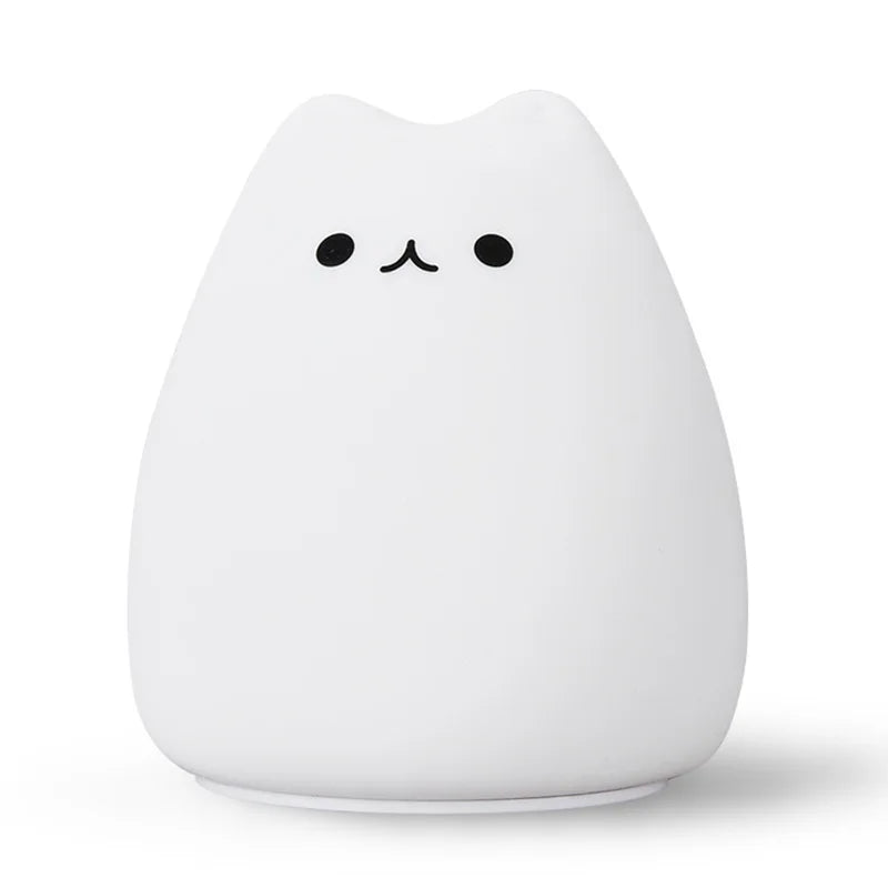 Whimsical Kawaii Cat Color-Changing Night Lamp πβ¨ - Adorable Bedside Buddy for Dreamy Nights! πΎπ