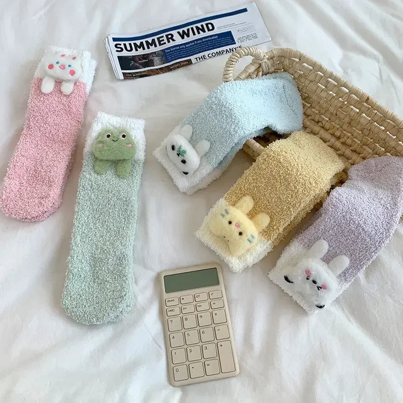 Charming Cartoon Cozy Socks for Women πβ¨ Autumn/Winter Delight! π§¦βοΈ Perfect Thermal Foot Hugs! π - Pixie Quill