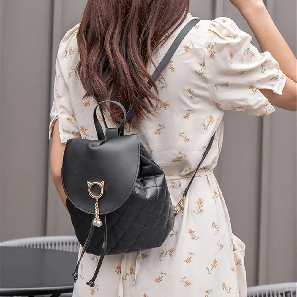 Kawaii Mini Backpack πΎβ¨ | Adorable PU Leather Drawstring Bag for Girls ππ | Cute Casual Bookbag for Students π