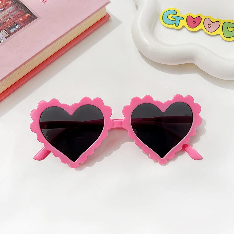 Cute Kawaii Kids' Heart-Shaped Sunflower Rabbit Ears Sunglasses πΌπ | Polarized UV400 for Little Adventurers! πΆοΈβ¨