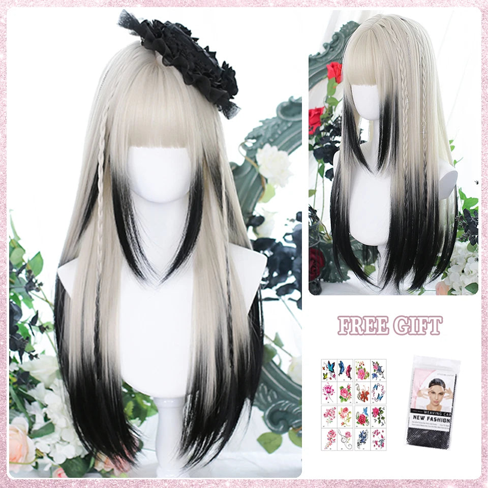 Kawaii Ombre Pink Wavy Wig πβ¨ | Heat Resistant Hair for Cosplay & Daily Fun! ππΈ
