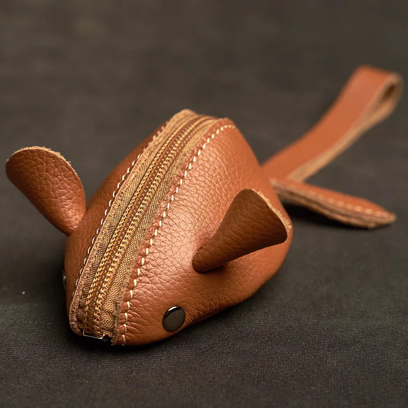 Adorable Kawaii Mouse Coin Purse πβ¨ | ZRCX Leather Key Wallet for Kids & Adults ππ
