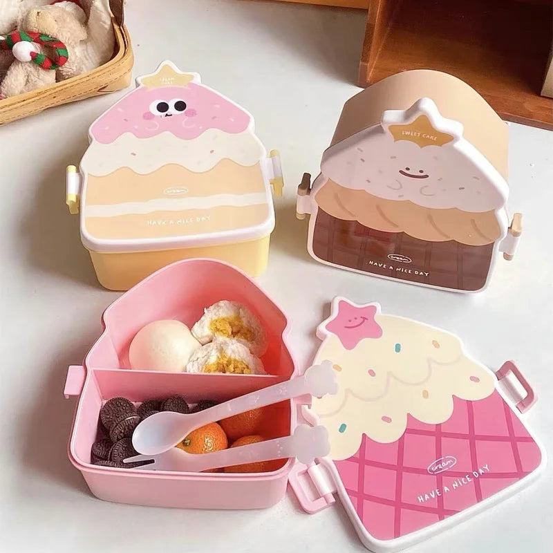 Kawaii Bento Lunch Box πΈπ - Adorable Leakproof Food Container for Kids & Toddlers | Perfect for School, Picnics & Travel! π±β¨