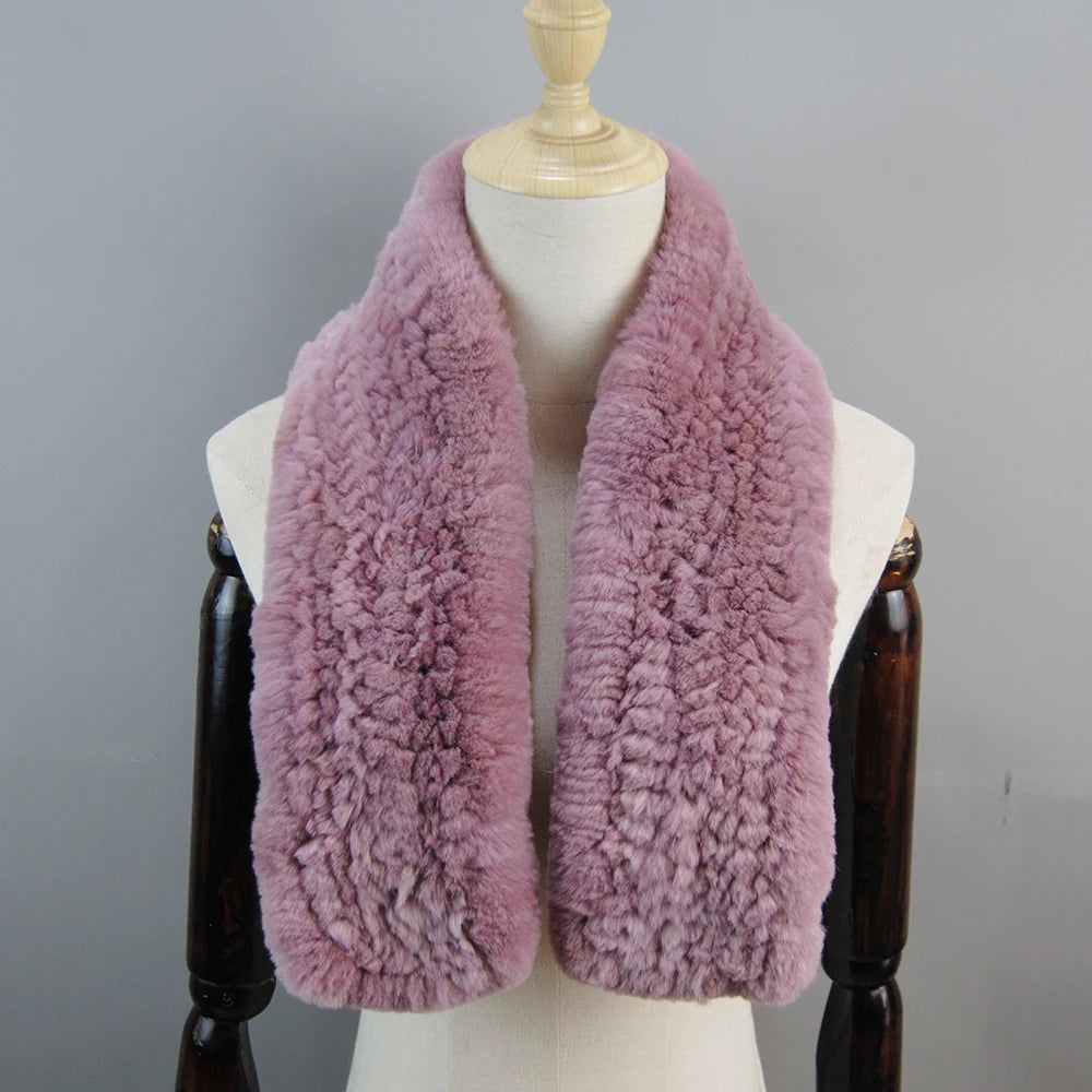 Lux Rex Rabbit Fur Scarf For Women Real Fur Warmth π§£ Cozy Elegance βοΈ