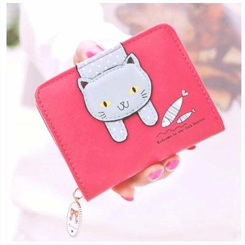 Wallest Women Purse Cute Anime Wallet Portable Small Luxury Wallets for Women Clutch Bag Carteras Para Mujer Coin Pocket