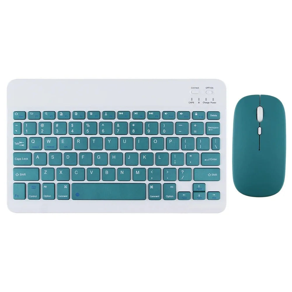 Cute & Compact 10-Inch Bluetooth Mouse & Spanish Keyboard Set for iPad & Tablets 🐾✨ Perfect for On-the-Go!
