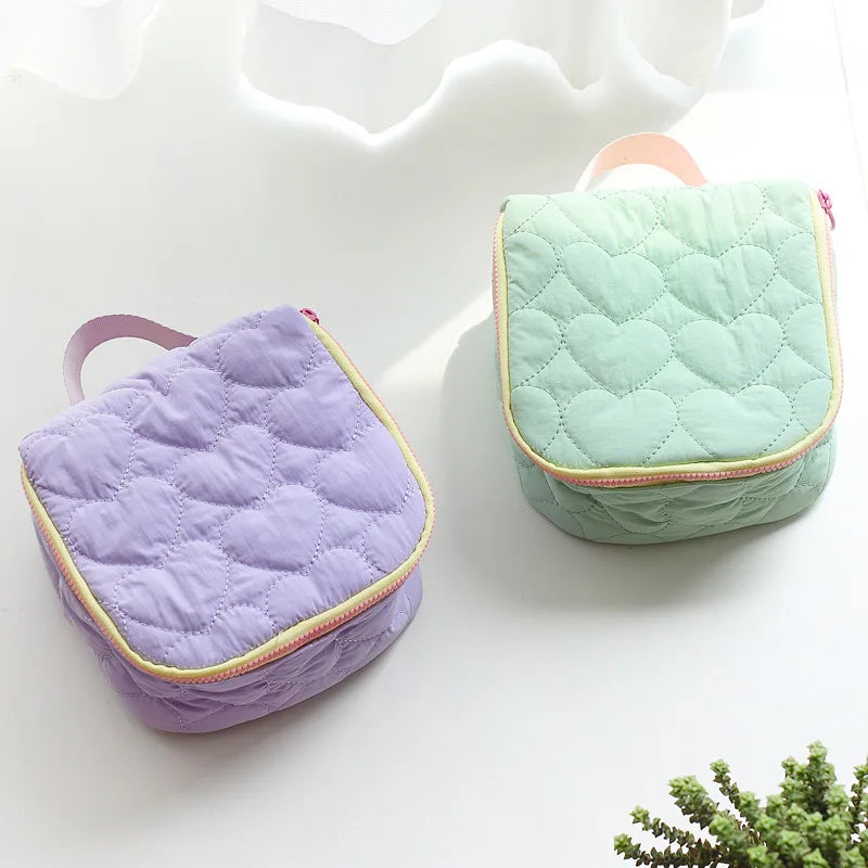 Kawaii Love Makeup Bag πΈβ¨ | Adorable Large Capacity Travel Handbag & Wash Bag ππ