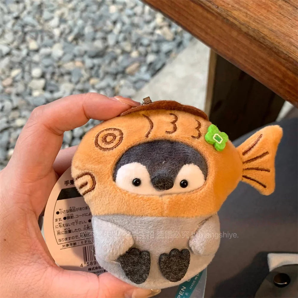 Kawaii Plush Penguin Keychain π§β¨ | Cute Doll Keyring for Girls | Adorable Taiyaki Design | Perfect Gifts & Party Favors! ππ
