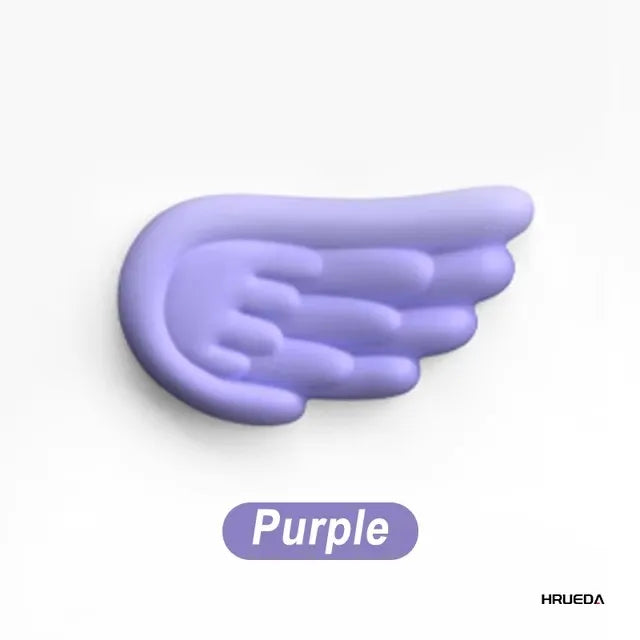 Kawaii Angel Wing Memory Foam Wrist Rest & Mouse Pad Set πΈβ¨ Ergonomic & Non-Slip for Happy Typing! ππ±οΈ