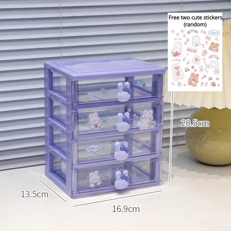 Kawaii Desktop Organizer πβ¨ - Cute Drawer Box for Stationery & Hair Accessories πποΈ