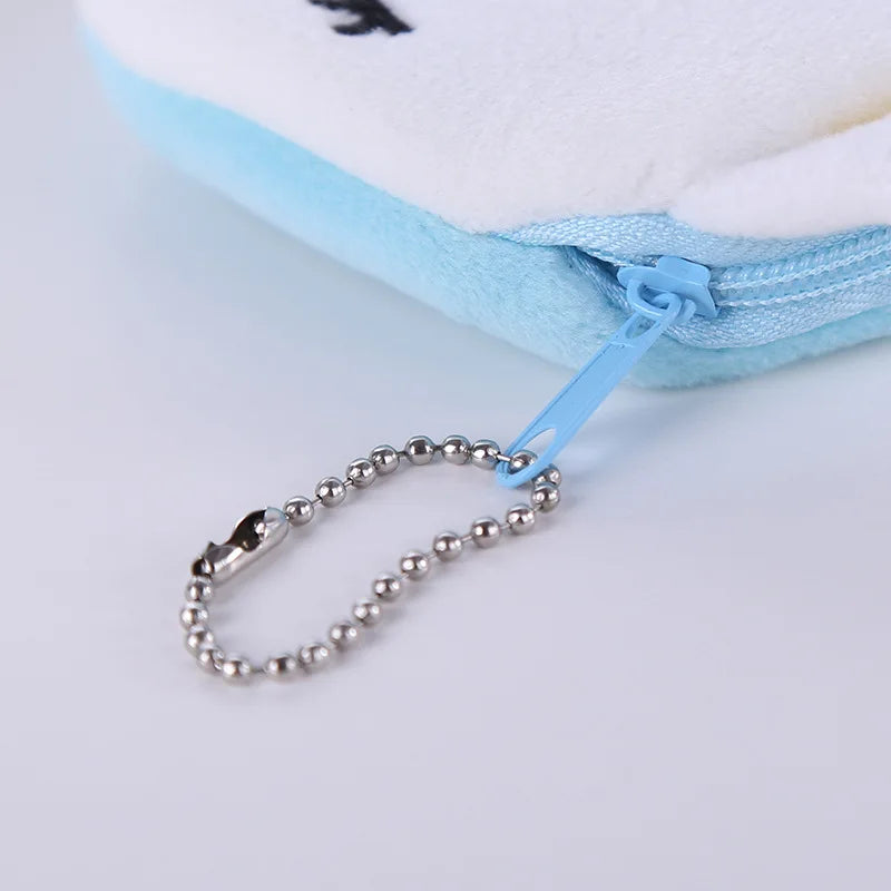 πΌ Adorable Plush Cartoon Animal Coin Purse - Mini Zipper Wallet for Girls & USB Cable Bag! π°β¨