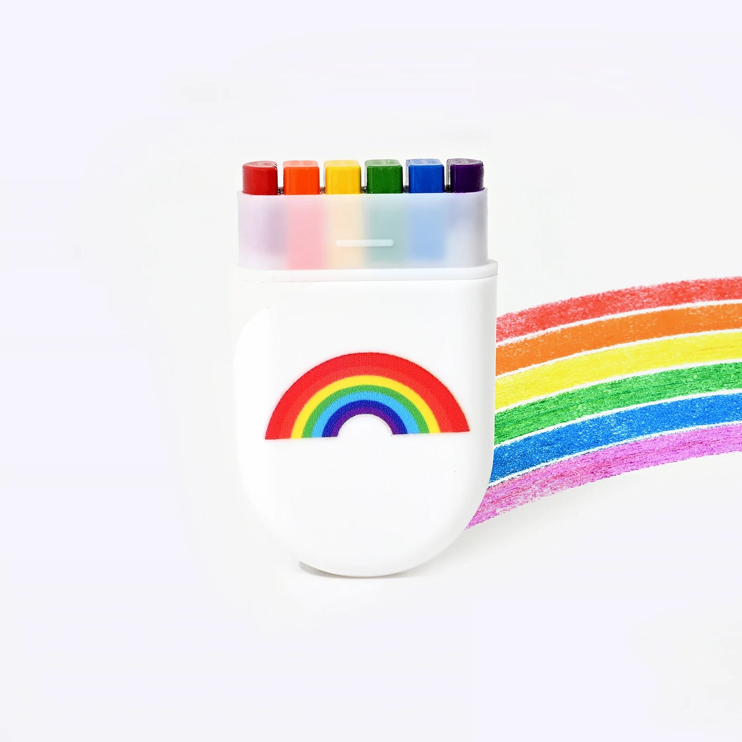 Kawaii Rainbow Crayon Set π¨β¨ - 2/3 Pcs Colorful Birthday Party Magic π - Cute Pocket-Sized Art Supplies for Family Fun! πποΈ