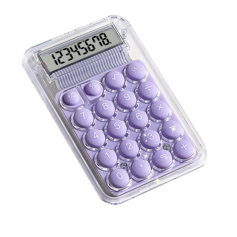 Kawaii Candy Color Mini Calculator π¬β¨ | Portable 8-Digit LCD for Fun Calculations! π