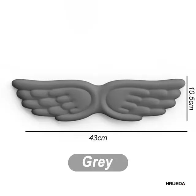 Kawaii Angel Wing Memory Foam Wrist Rest & Mouse Pad Set πΈβ¨ Ergonomic & Non-Slip for Happy Typing! ππ±οΈ