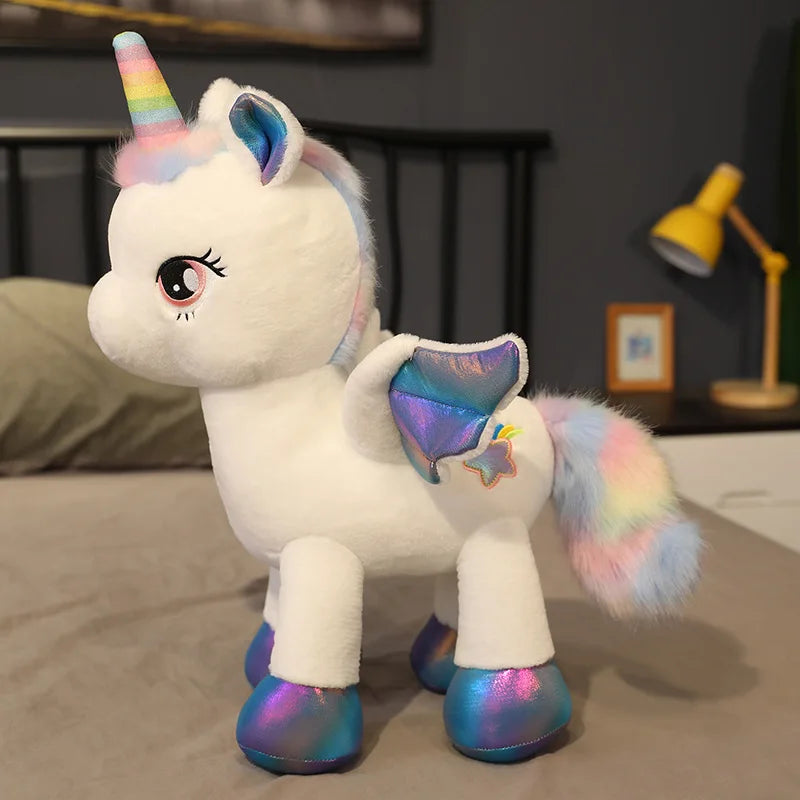 Pastel Rainbow Pegasus Sleeping Plush Pillow Toy For Kids Gift ๐ฆ๐