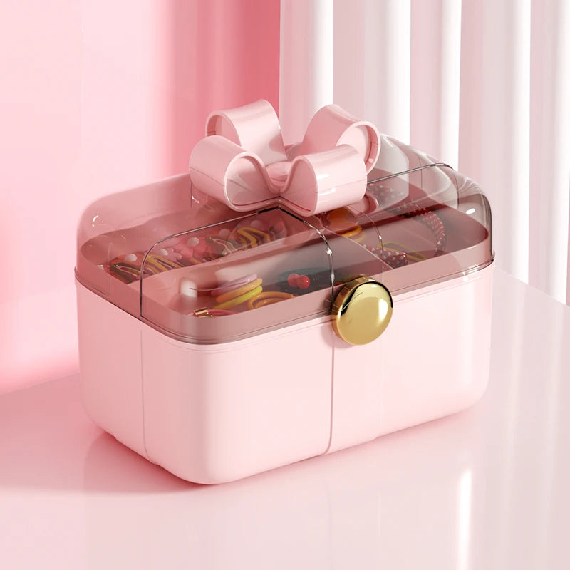 Kawaii Kids' Jewelry Organizer Box 🌈✨ - Adorable Large Capacity Storage for Little Treasures! 🦄💖