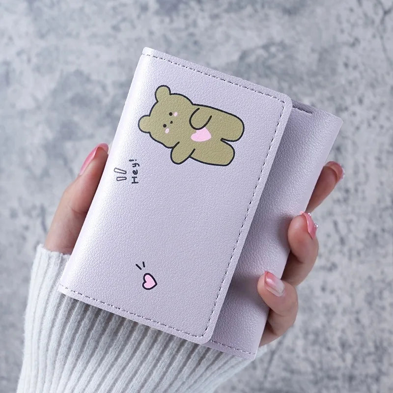 π Adorable Mini Wallet for Trendy Girls πΈ Cute Cartoon Coin Purse with ID & Card Holder π Perfect for School! πβ¨