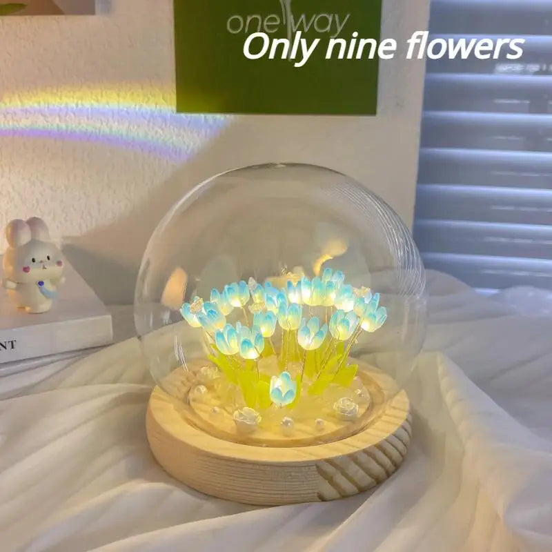 Kawaii Tulip LED Night Light π·β¨ | Handmade DIY Table Lamp for Cozy Bedrooms & Adorable Gift Ideas ππ