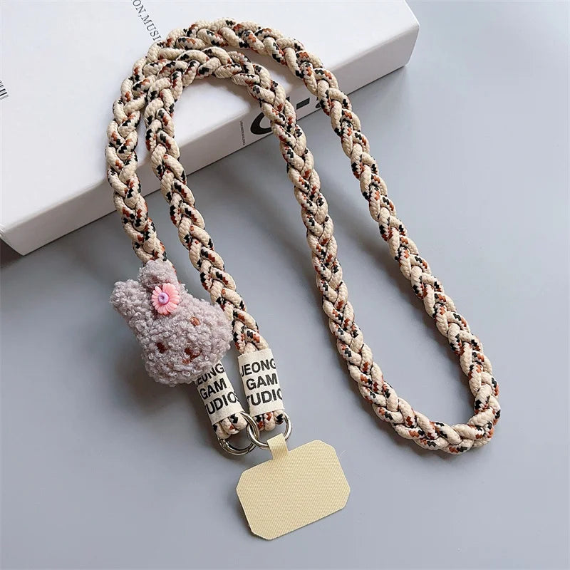 Kawaii Outdoor Adventure Lanyard πβ¨ Cute Mobile Phone Strap for Women - Anti-Loss & Fashionable Hanging Accessory! ππ±