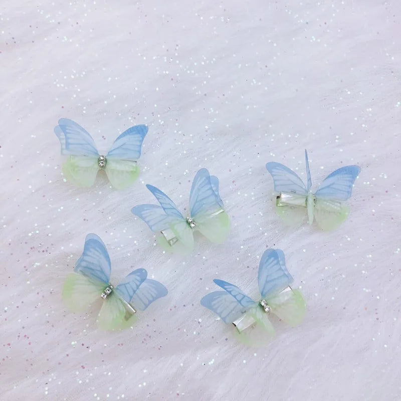 π 5PCS Adorable Princess Butterfly Hair Clips for Little Girls πβ¨