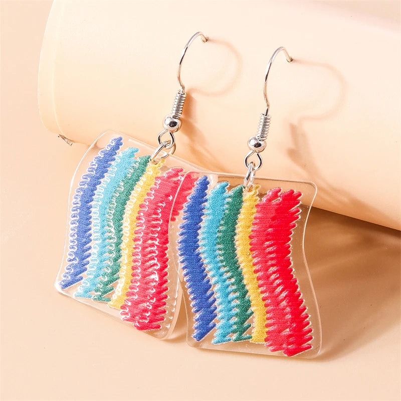 Kawaii Handmade Sunflower Drop Earrings ๐ผโจ | Cute Knitted Dangle Hooks for Party & Holiday Gifts ๐๐
