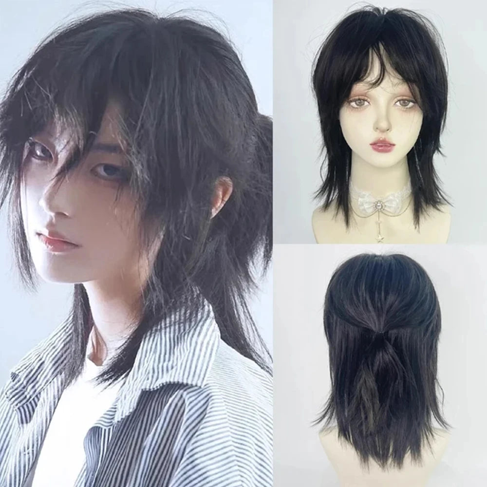 Enchanting Ombre Kawaii Wig πβ¨ - Long Straight Lolita Style with Bangs in Glacier Blue & Blonde!