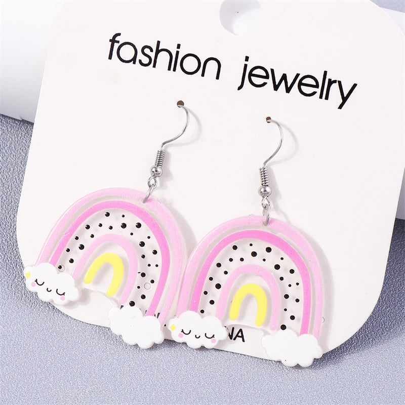 Kawaii Handmade Sunflower Drop Earrings ๐ผโจ | Cute Knitted Dangle Hooks for Party & Holiday Gifts ๐๐