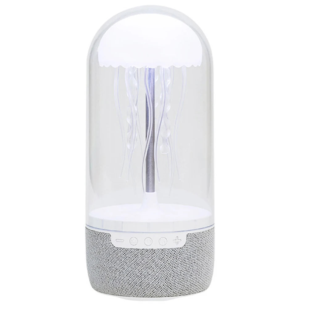 Kawaii Jellyfish Vibe πβ¨ Bluetooth Speaker & LED Mood Lamp ππΆ - Color Changing Night Light for Home & Office Decor!