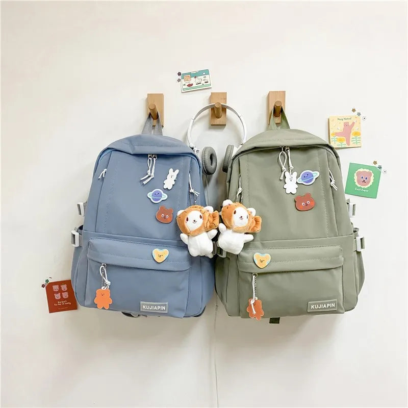 Kawaii Large Capacity Harajuku Backpack πβ¨ - Trendy School Bag for Students & Stylish Workwear! πΈ