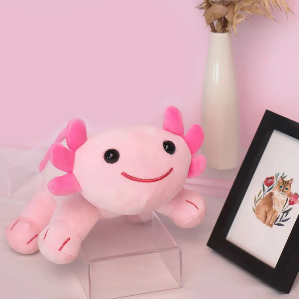 Adorable Axolotl Plushies 🐾 | 4Pcs Cute & Soft Stuffed Animal Dolls 🎀 | Perfect Kawaii Birthday Gifts & Home Decor 🌟