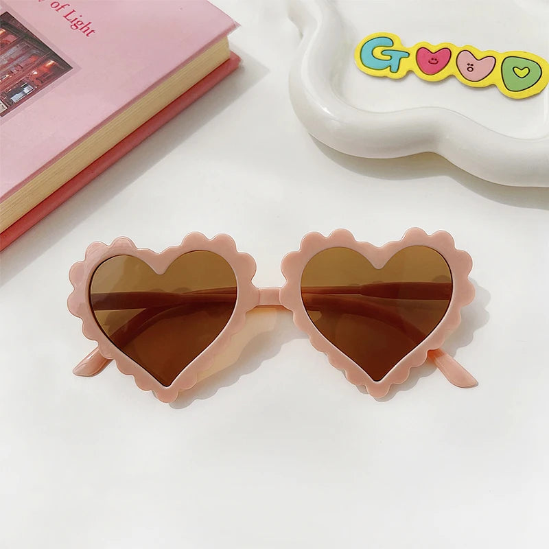Cute Kawaii Kids' Heart-Shaped Sunflower Rabbit Ears Sunglasses πΌπ | Polarized UV400 for Little Adventurers! πΆοΈβ¨