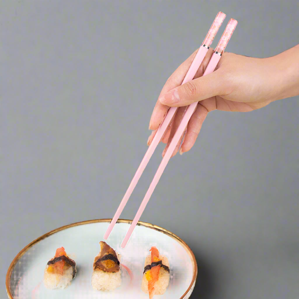 Kawaii Cherry Blossom Chopsticks πΈβ¨ | Non-Slip Eco-Friendly Sushi Sticks π£π