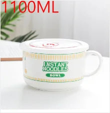Kawaii Dreamy Ceramic Bowl πβ¨ | Super Large Japanese Mug for Noodles & Porridge | Perfect for Dorms & Offices π