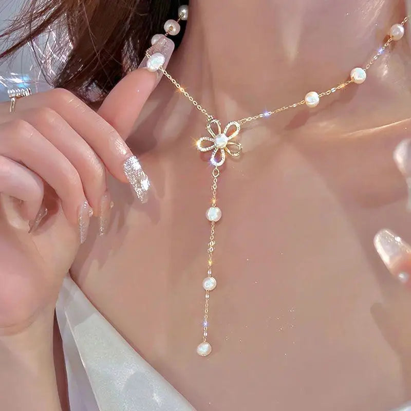 Kawaii Gold Pearl Choker Necklace πβ¨ | Trendy Beads Chain for Girls πΈπ | Gothic Style Jewelry for Parties!